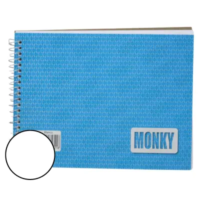 CUADERNO ITALIANO BLANCO 100H ESP MONKY