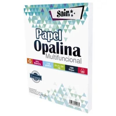 [7506348410035] OPALINA BLANCA CARTA DELGADA 120GR SAIRA