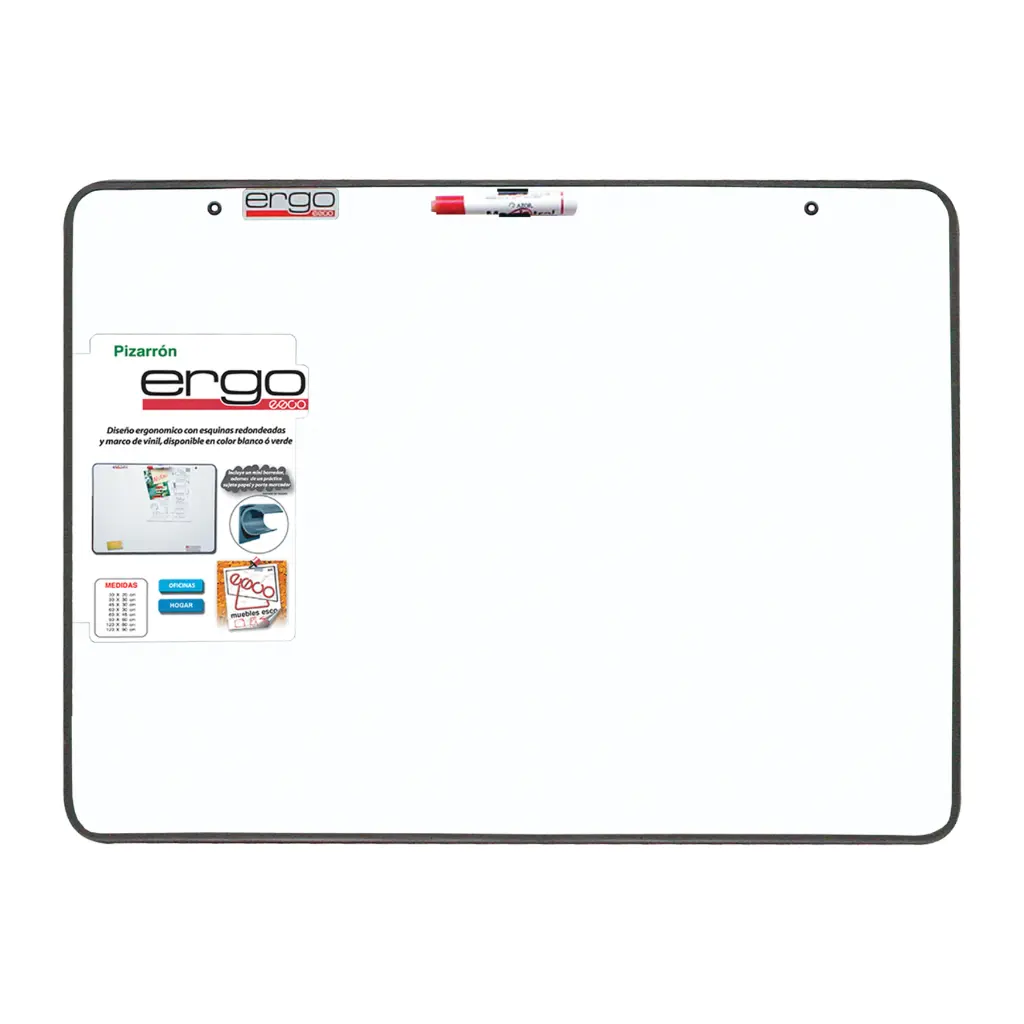 [7501511103479] PIZARRON BLANCO 30X30 ESCO ERGO MV