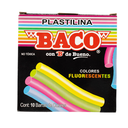 PLASTILINA FLUORESCENTE C10 BACO PL101