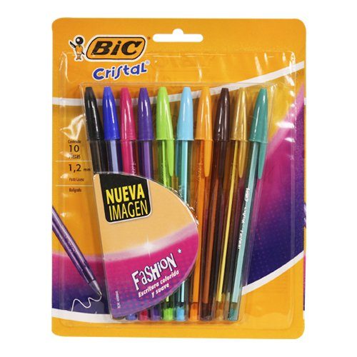 BOLIGRAFO 1.2MM COLORES C10 BIC FASHION