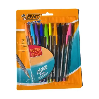[070330354647] BOLIGRAFO 1.6MM COLORES C10 BIC FASHION INTENSO
