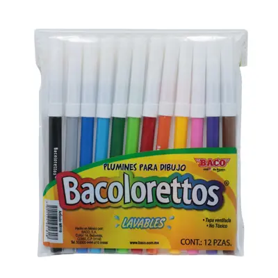 PLUMINES C12 BACO BACOLORETTOS