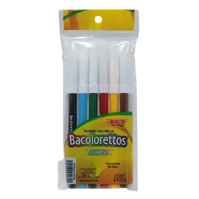 [7501174951301] PLUMINES C6 BACO BACOLORETTOS