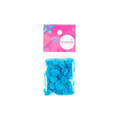 [7506305176868] POMPON 13MM AZUL TURQUESA 29 C25