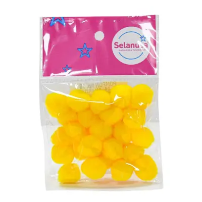 [7506305176929] POMPON 18MM AMARILLO 14 C25