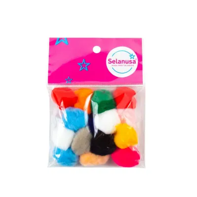 POMPON 25MM MULTICOLOR C25