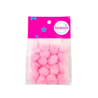 [7506411027108] POMPON 25MM ROSA BB 27 C25