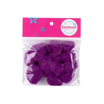 [PPOM38M] POMPON 38MM MORADO 30 C20