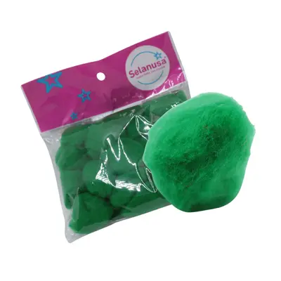 [PP38M08] POMPON 38MM VERDE BANDERA 08 C20