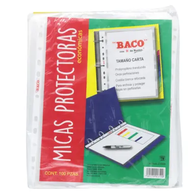 [7501174917109] PROTECTOR HOJA CARTA C100 BACO