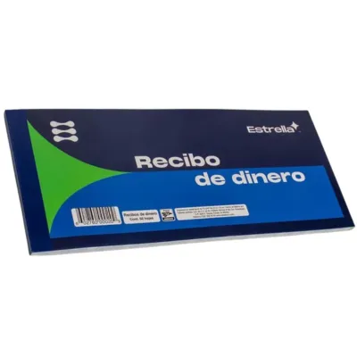 RECIBO DINERO BLOCK 50H ESTRELLA 020