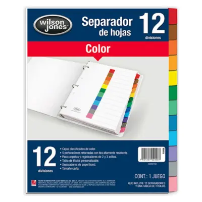 [078910005071] SEPARADOR 12 DIVISIONES WILSON