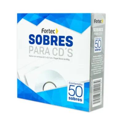 [7502278541184] SOBRE CD BLANCO FORTEC SCD-01