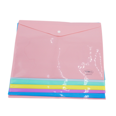 SOBRE PLASTICO BOTON CARTA PASTEL ZEBRA FBO-CP 2782