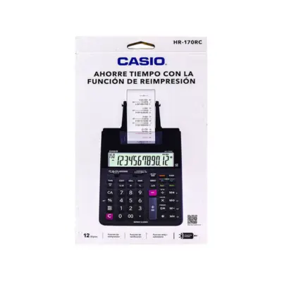 [4549526700910] SUMADORA CASIO HR-170RC
