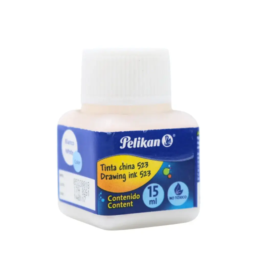 TINTA CHINA BLANCO 15ML PELIKAN 523
