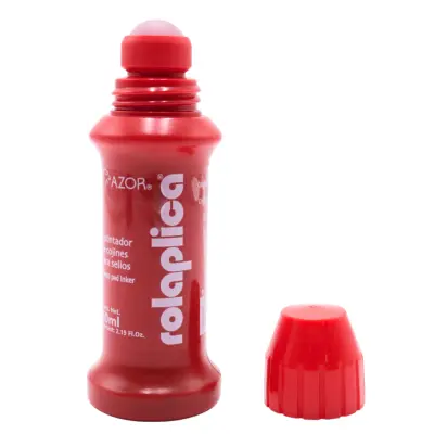 TINTA PARA SELLO ROJO 60ML ROLAPLICA 587RO
