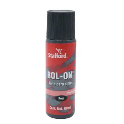 [7501449715034] TINTA PARA SELLO ROJO 60ML STAFFORD