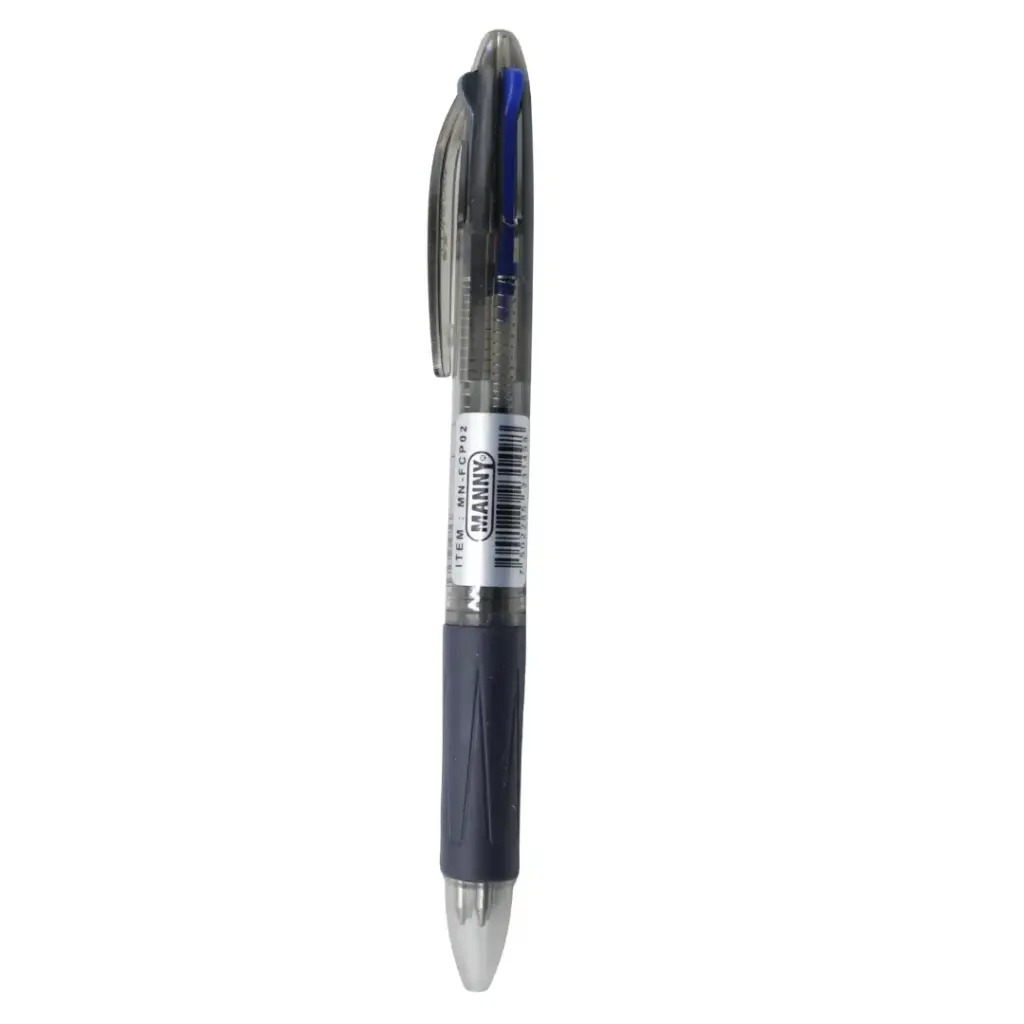 PLUMA 4 COLORES NEGRO MANNY