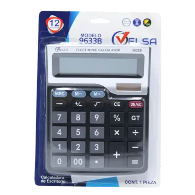 CALCULADORA DE ESCRITORIO 12 DIG. VELSA 9633B