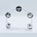 PANDERO DE PLASTICO CH TRANSPARENTE 117