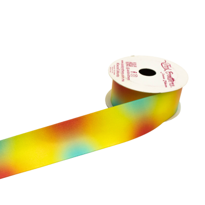 LISTON SATIN #9 (3.8CM) ESTAMPADO 10 YDS