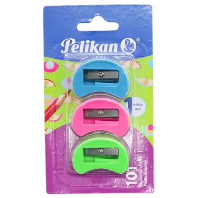 [7501015223451] SACAPUNTAS PELIKAN C/3 BLISTER