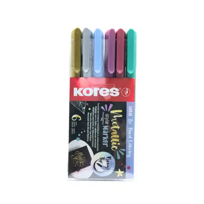 [9023800214614] MARCADOR DELGADO METALICO C6 KORES 21461