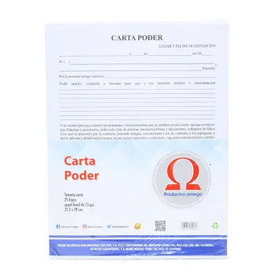 CARTA PODER 25H SUNRISE