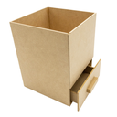 CAJA FLORES CON CAJON 13X13X17 MADERA