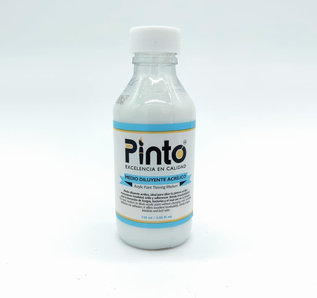 MEDIO DILUYENTE ACRILICO 120ML PINTO