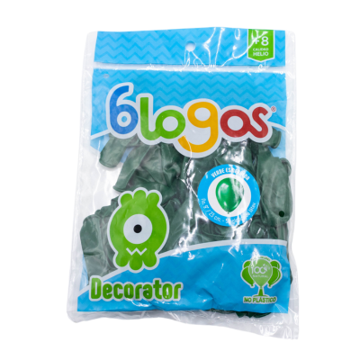 GLOBOS 9 VERDE ESMERALDA C50 BLOGOS