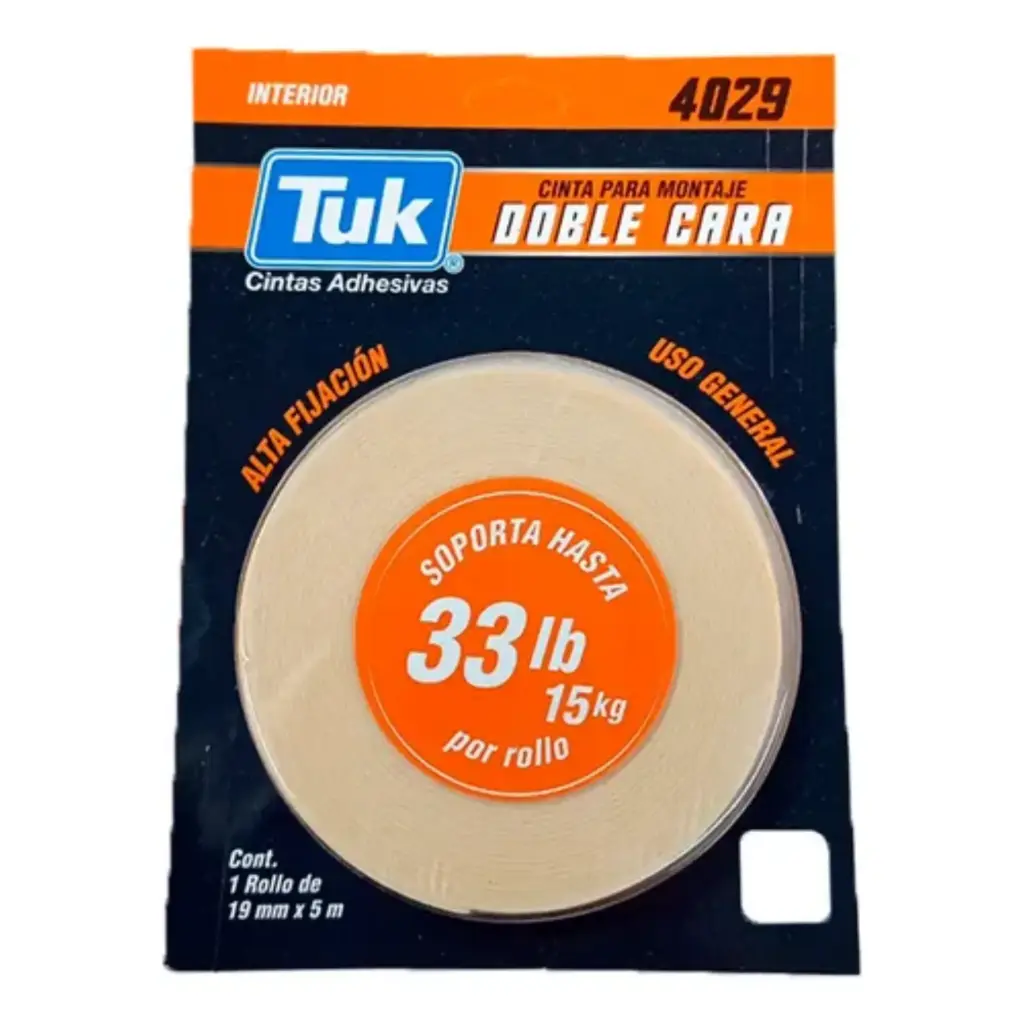 CINTA DOBLE CAPA 19X5 TUK 4029