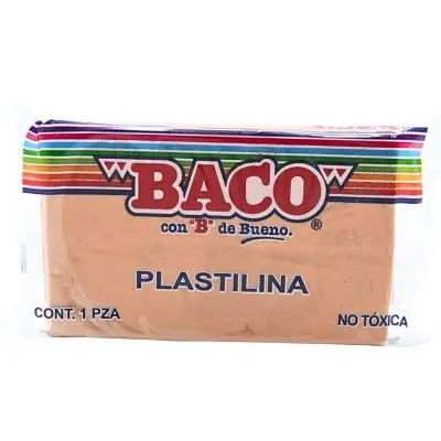 [7501174965339] PLASTILINA 180GR PIEL BACO 50