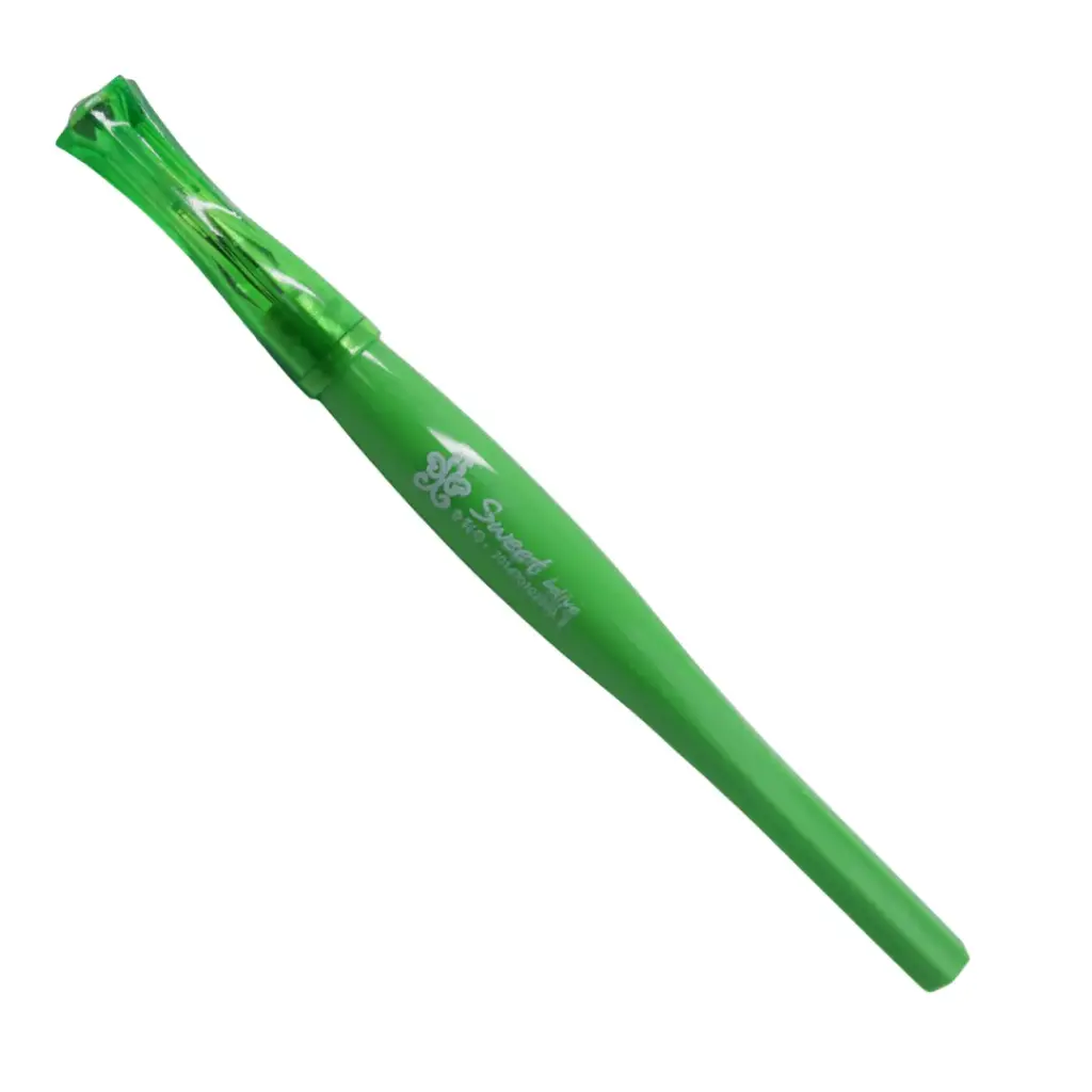 PLUMA GEL DIAMANTE FINO 0.5MM VERDE LIMON
