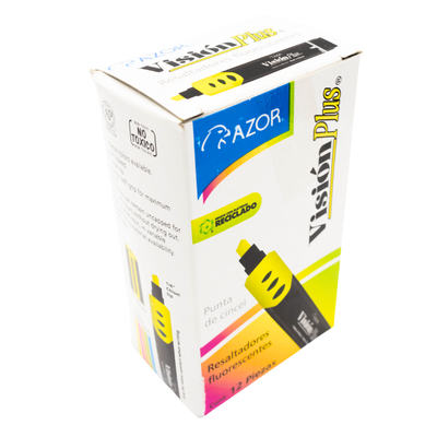 CAJA MARCATEXTOS AMARILLO VISION PLUS 2600AM