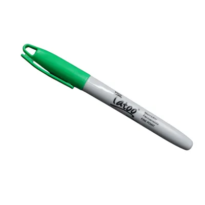 [7501174961140] MARCADOR PERMANENTE FINO VERDE BACO TATOO
