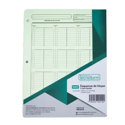 ESQUEMA DE MAYOR 25H TECNO 1003