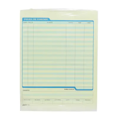 [7503006690297] POLIZA DE EGRESOS 50H STRIKE ISI 005