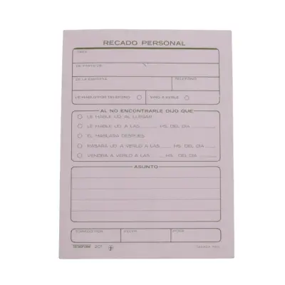 [7502219020167] RECADO PERSONAL 50H TECNO 201