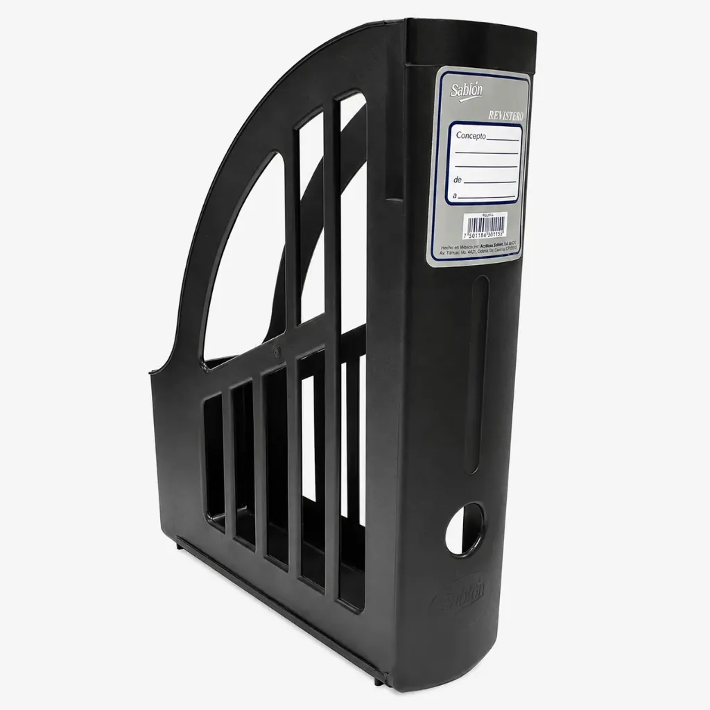 [7501434619255] REVISTERO PLASTICO NEGRO SABLON