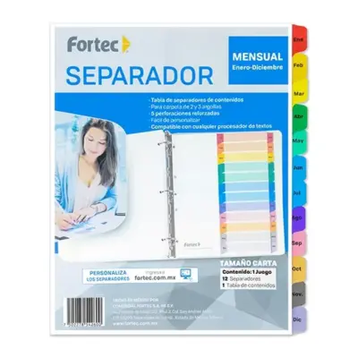 [7502278542556] SEPARADOR 10 DIVISIONES FORTEC