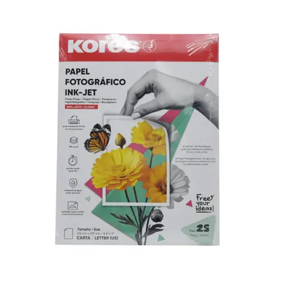 [9023800735010] PAPEL FOTOGRAFICO GLOSSY 25PZ KORES