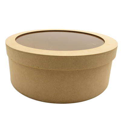 [7502293382748] CAJA REGALO REDONDA MICA 27X10 MADERA