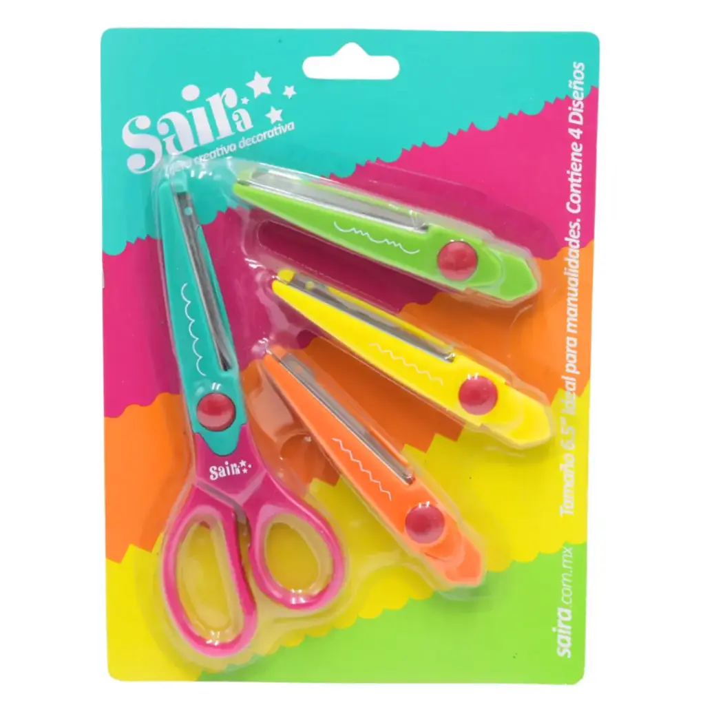 [7506348401095] TIJERA ESCOLAR CREATIVA SAIRA TJ-015