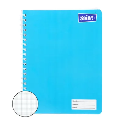 [7666572080081] CUADERNO PROF DOBLE ESPIRAL C5 100H SAIRA