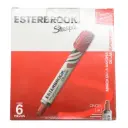 PAQ MARCADOR PERMANENTE GRUESO ROJO ESTERBROOK C12