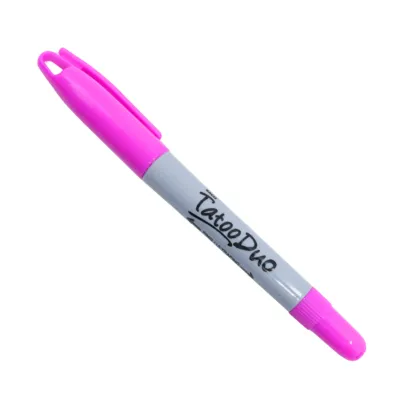 MARCADOR PERMANENTE FINO DUO FUCSIA BACO TATOO