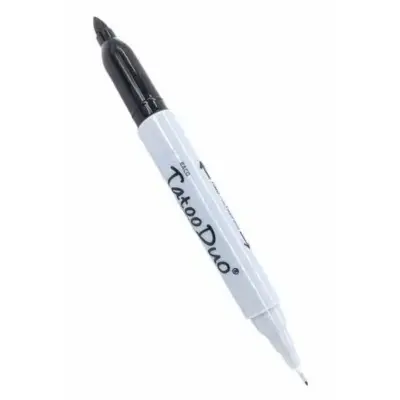 [7501174917987] MARCADOR PERMANENTE FINO DUO NEGRO BACO TATOO